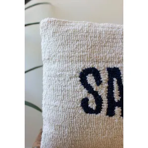 Sandy Toes Hand-Hooked Pillow 2