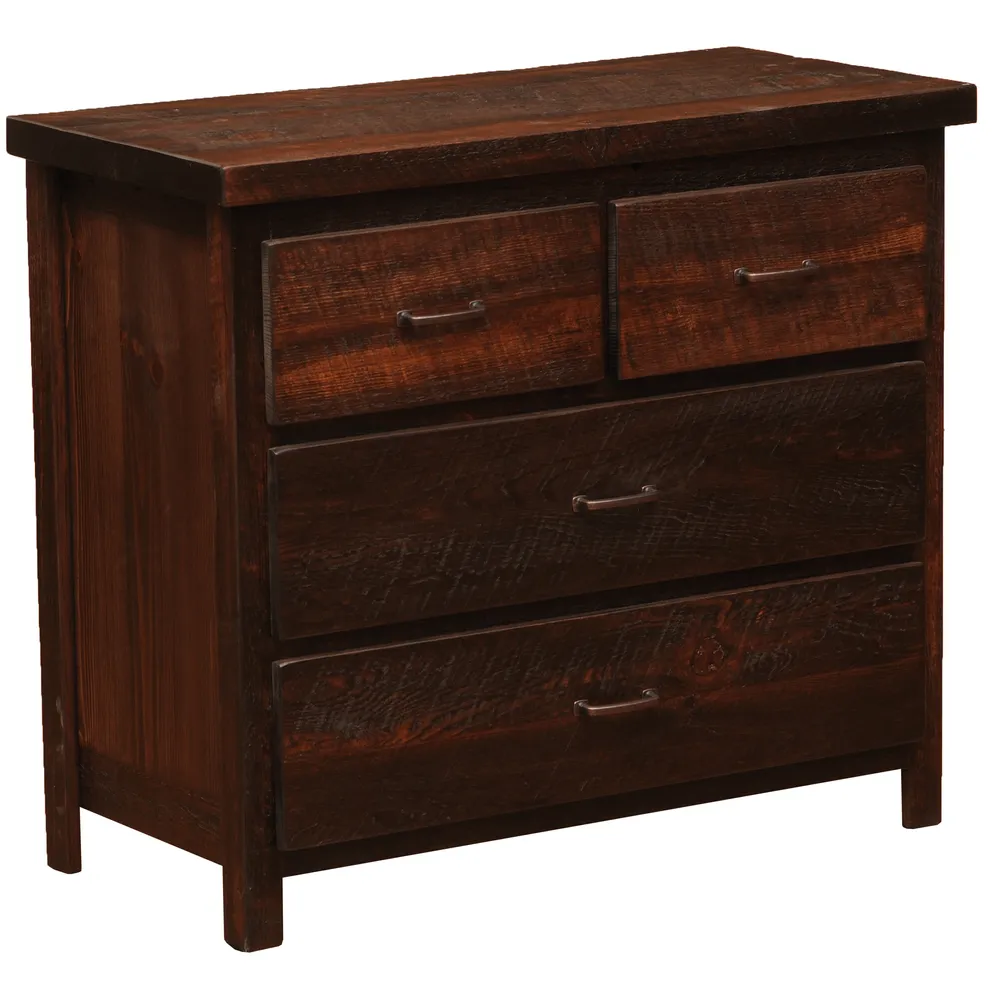 WoodShop Four Drawer Low Boy - Premium Line - Hardware Choice:  TBD