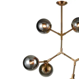 Synapse 35'' Wide 11-Light Chandelier - Aged Brass 3