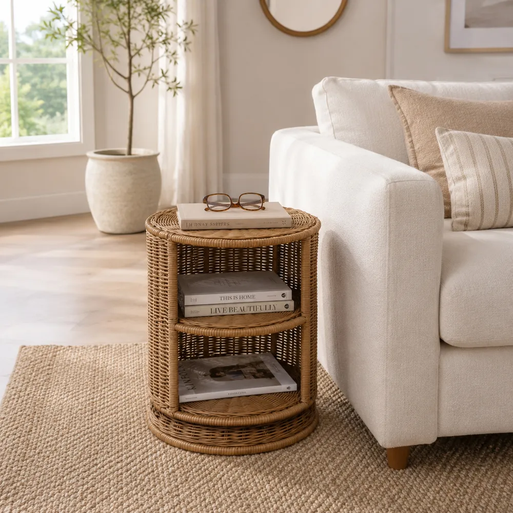 DRAKETON TAN TABLE 20 (IN)