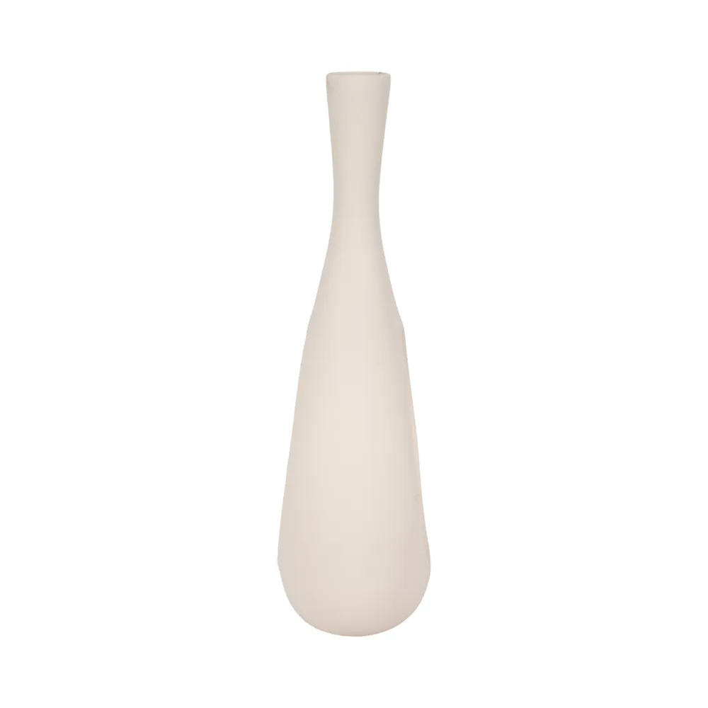 HALSEYOAK WHITE VASE 24 (IN)
