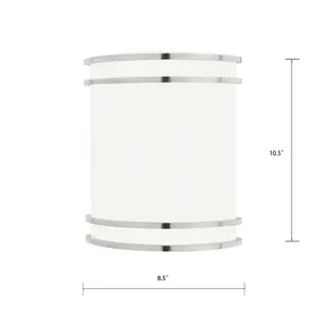 Parallel 10.6" High 1-Light Sconce - Brushed Nickel 2