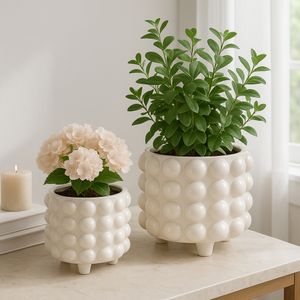 KIRBYHAM SET OF 2 WHITE PLANTER 10 (IN) 9