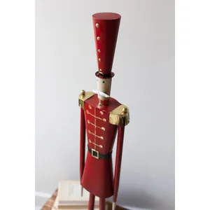 Set of 2 Painted Metal Christmas Soldiers 3