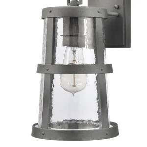 Dakota 14″ High 1-Light Outdoor Sconce - Distressed Zinc 5
