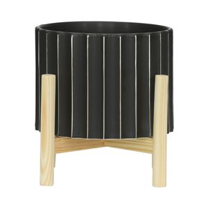 CLAXTONFIELD BLACK PLANTER 9 (IN) 1