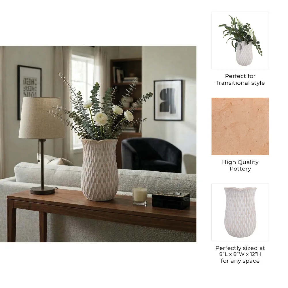 ERINRIDGE IVORY VASE 12 (IN)