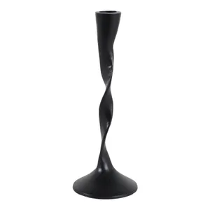 ELMONTVALE BLACK CANDLE HOLDER 9 (IN) 1