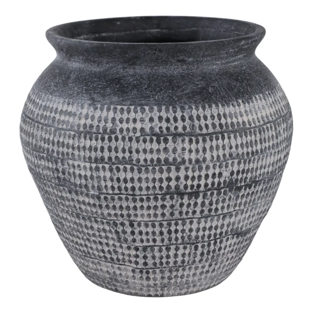 HARKENDALE BLACK VASE 9 (IN)