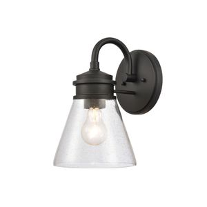 Dovas 11.5'' High 1-Light Outdoor Sconce - Textured Black 2
