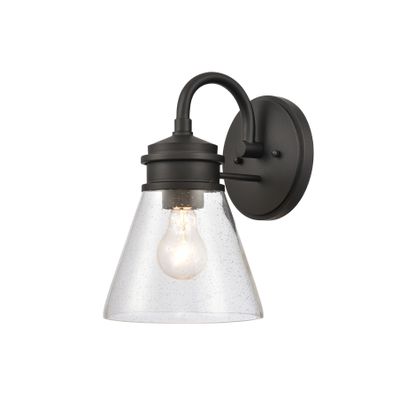 Dovas 11.5″ High 1-Light Outdoor Sconce - Textured Black