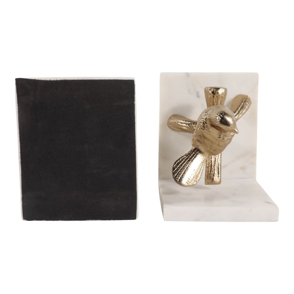GERBERPORT SET OF 2 GOLD BOOKENDS 7 (IN)