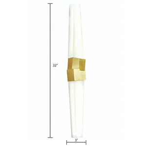 Ciro 32'' High Integrated LED Sconce - Satin Brass 2