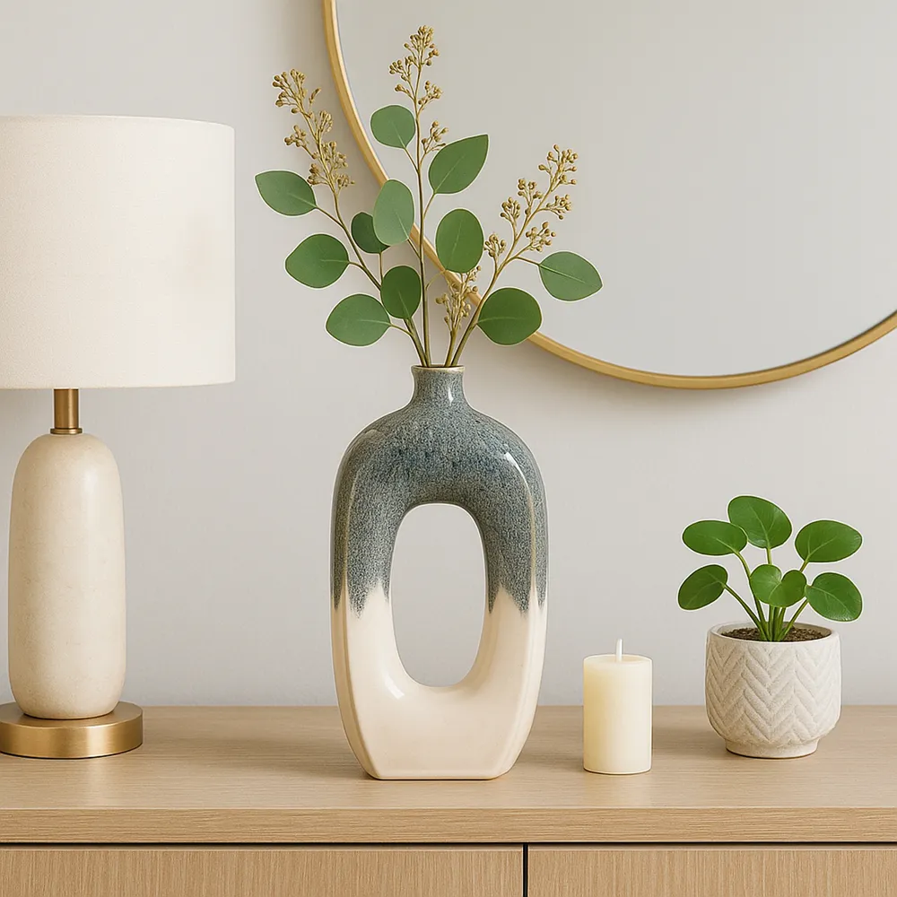 BRICE BLUE VASE 16 (IN)