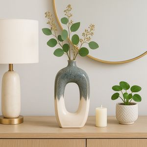 BRICE BLUE VASE 16 (IN) 12