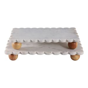 SAMSONVIEW SET OF 2 WHITE TRAY 3 (IN) 4
