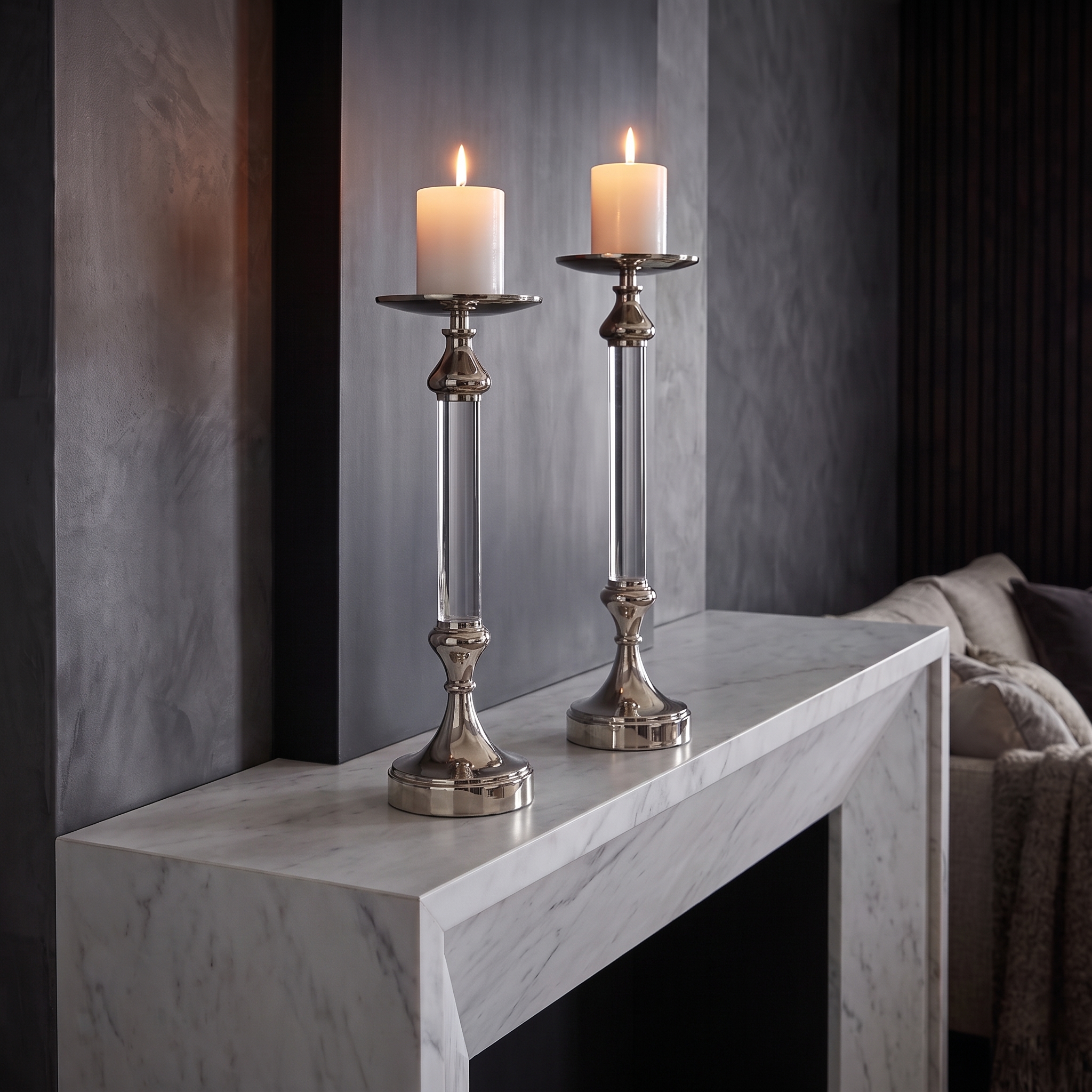 Darcy Candleholders -Set 2 -SB 2
