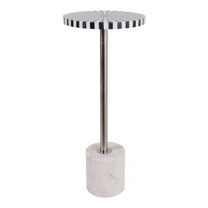 DAMIENBURN WHITE TABLE 25 (IN) 1