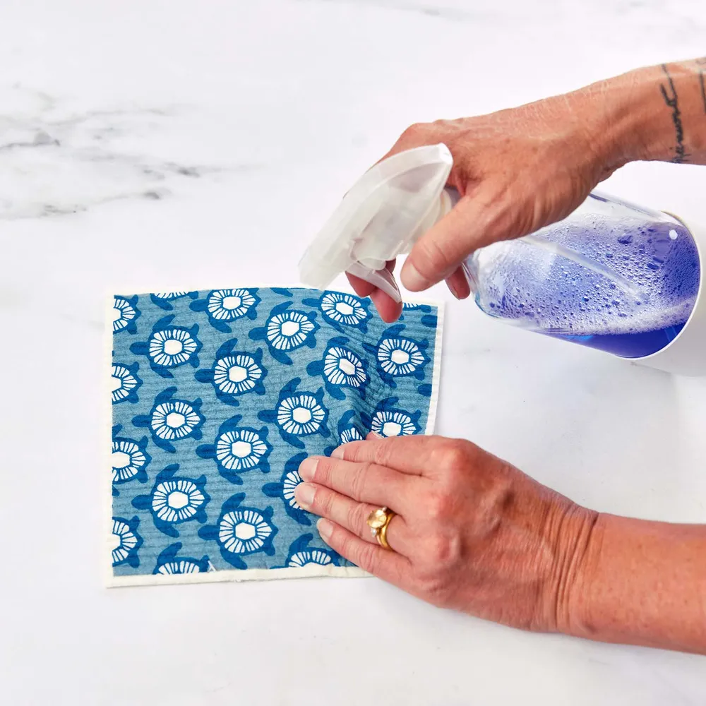 Turtles blu Eco Sponge Cloths (Set of 2)