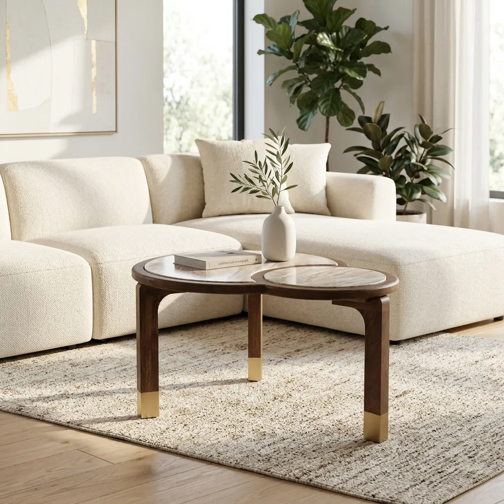 MORTONFIELD BROWN COFFEE TABLE 17 (IN)