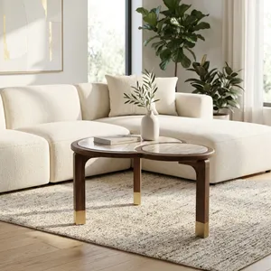 MORTONFIELD BROWN COFFEE TABLE 17 (IN) 2