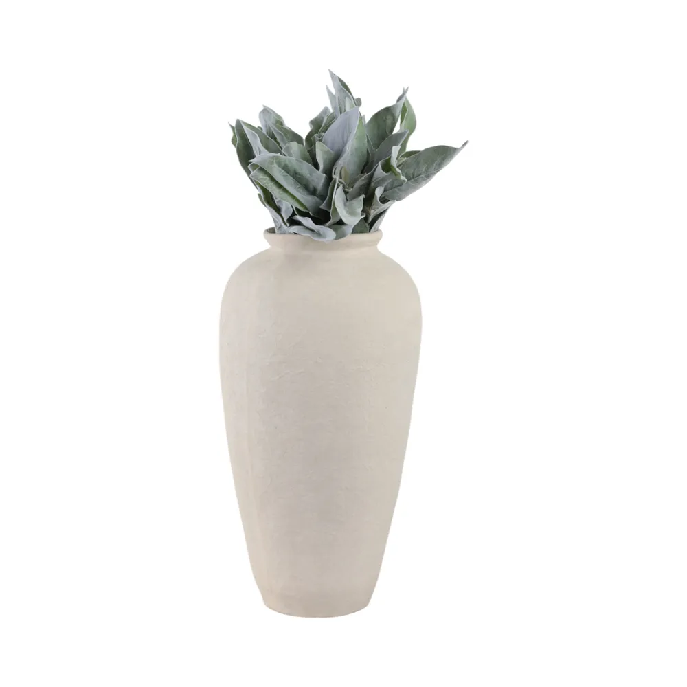 LAKEWOOD WHITE VASE 19 (IN)