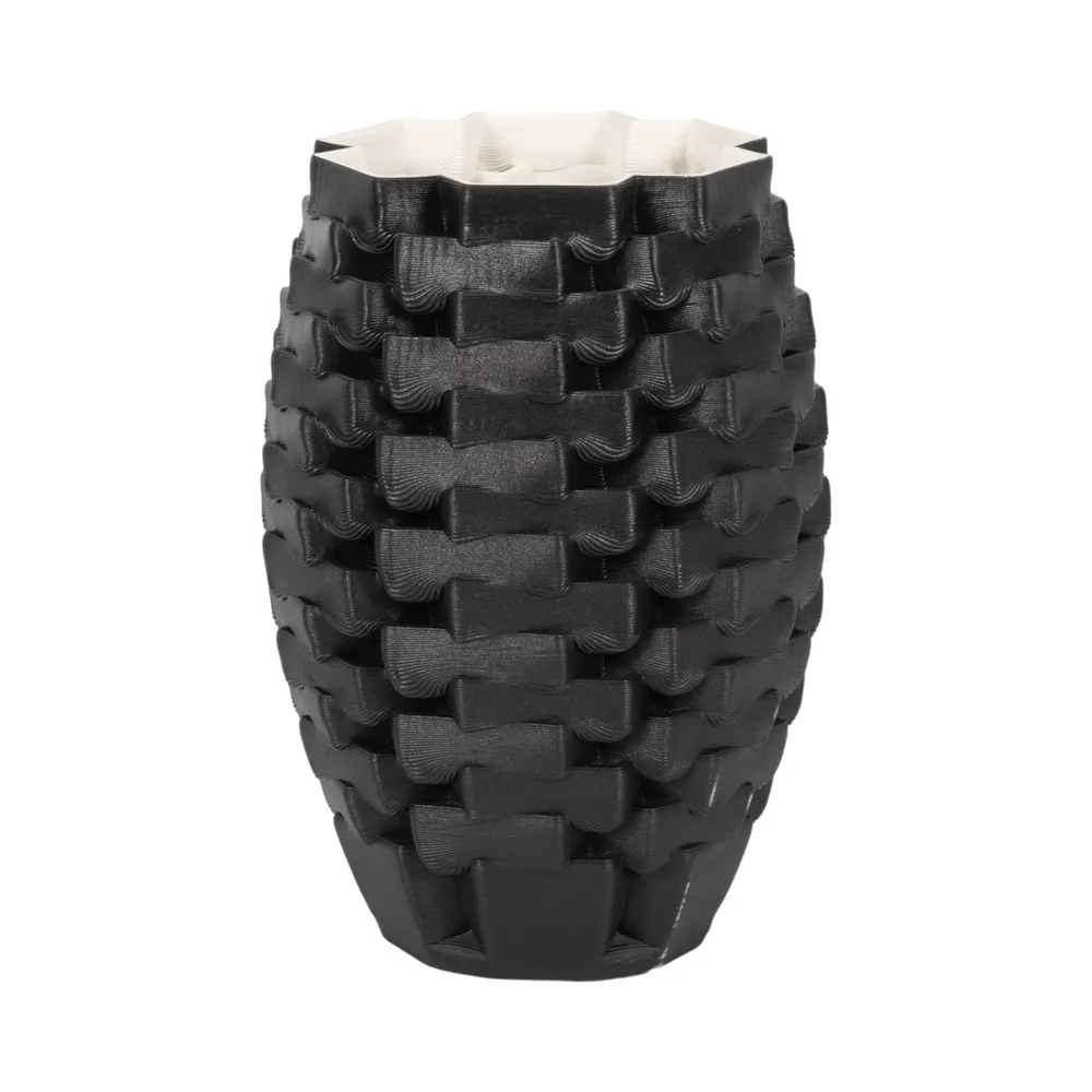 OLIVERSTONE BLACK VASE 13 (IN)