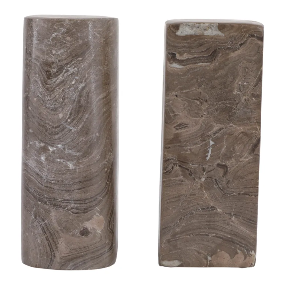 ROMANLAND SET OF 2 BROWN BOOKENDS 6 (IN)
