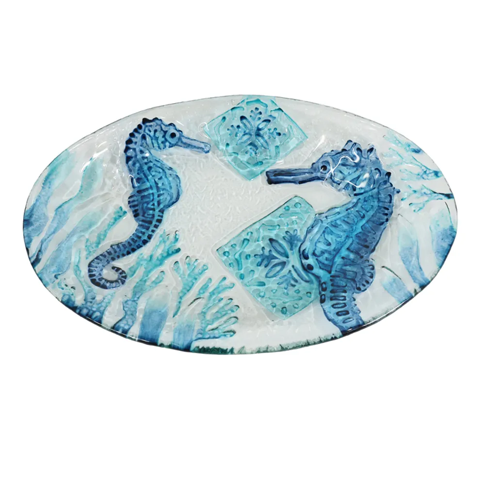 9" SEAHORSE PLATE