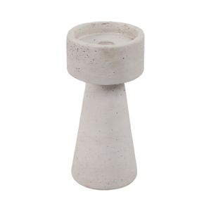 CARLIN WHITE CANDLE HOLDER 8 (IN) 5
