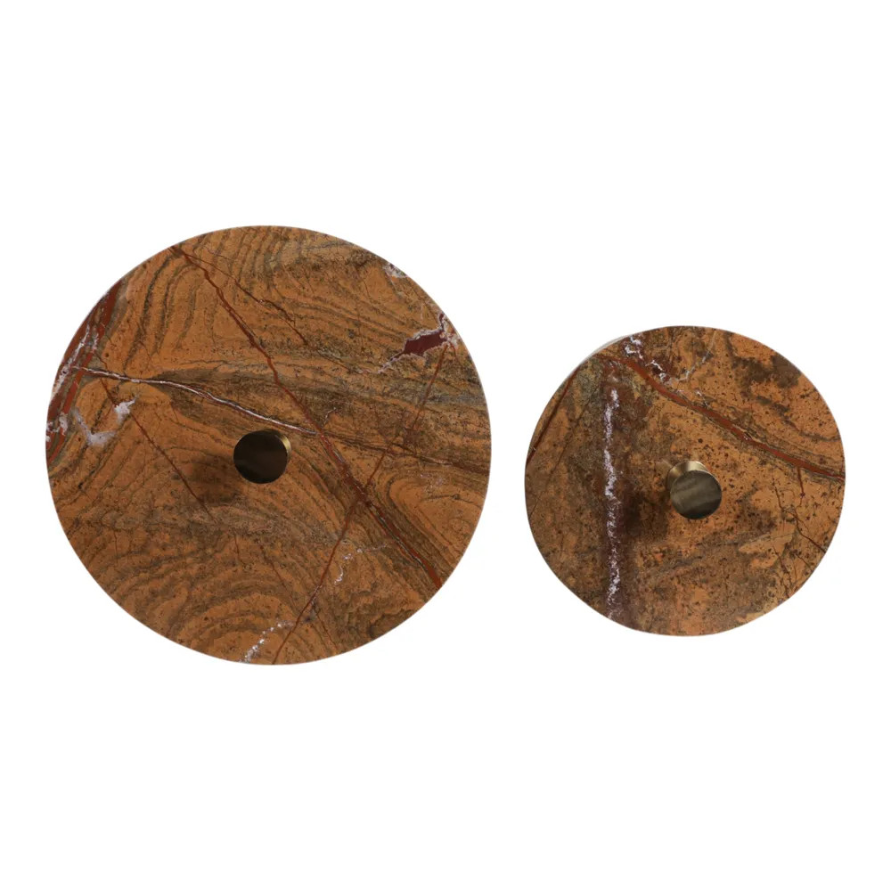 LOCHSHAW SET OF 2 GOLD TABLE 22 (IN)