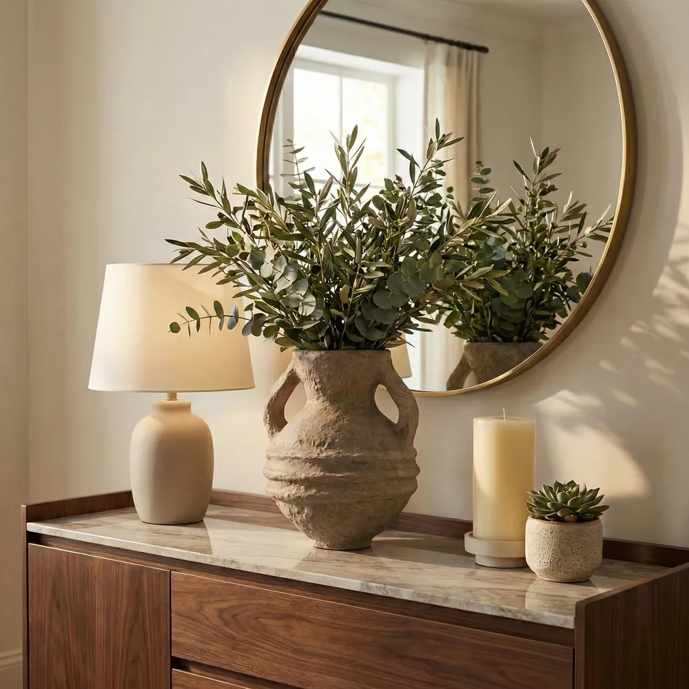 FERRIS TAN VASE 15 (IN)