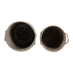 HATCHERBEACH SET OF 2 BROWN STORAGE 24 (IN) 8
