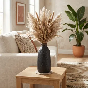 EMMONSFORD BLACK VASE 9 (IN) 12