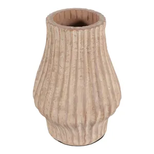 FALTONLAKE BROWN VASE 13 (IN) 5