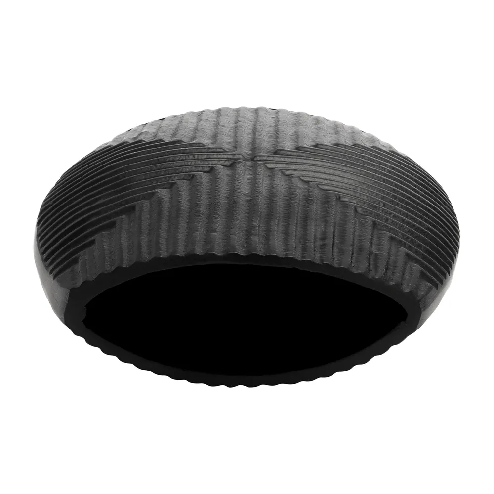 EMMONS BLACK VASE 10 (IN)
