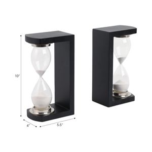 MASONWIND SET OF 2 BLACK BOOKENDS 10 (IN) 8