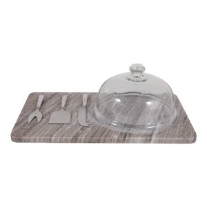 FIONALEY SET OF 5 BROWN SERVEWARE 6 (IN) 6