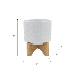 DOYLETON WHITE PLANTER 8 (IN) 10