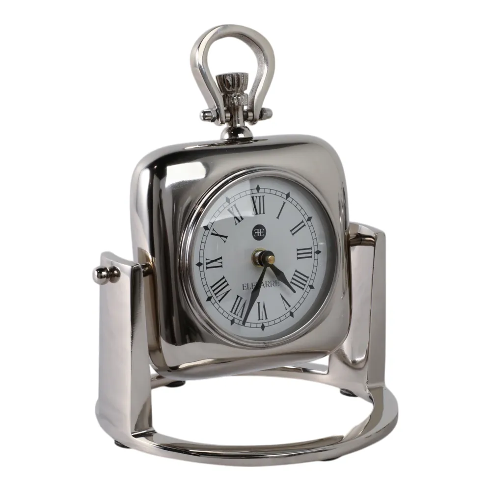 HARPERWICK SILVER CLOCK 9 (IN)