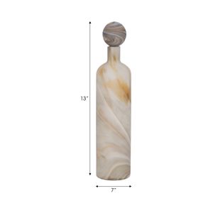 NEWTONGROVE GRAY GLASS VASE 20 (IN) 9