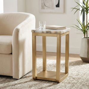 ADLERBURN WHITE TABLE 25 (IN) 11
