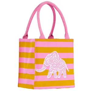 Elephant Stripe Reusable Itsy Bitsy Gift Bag 4
