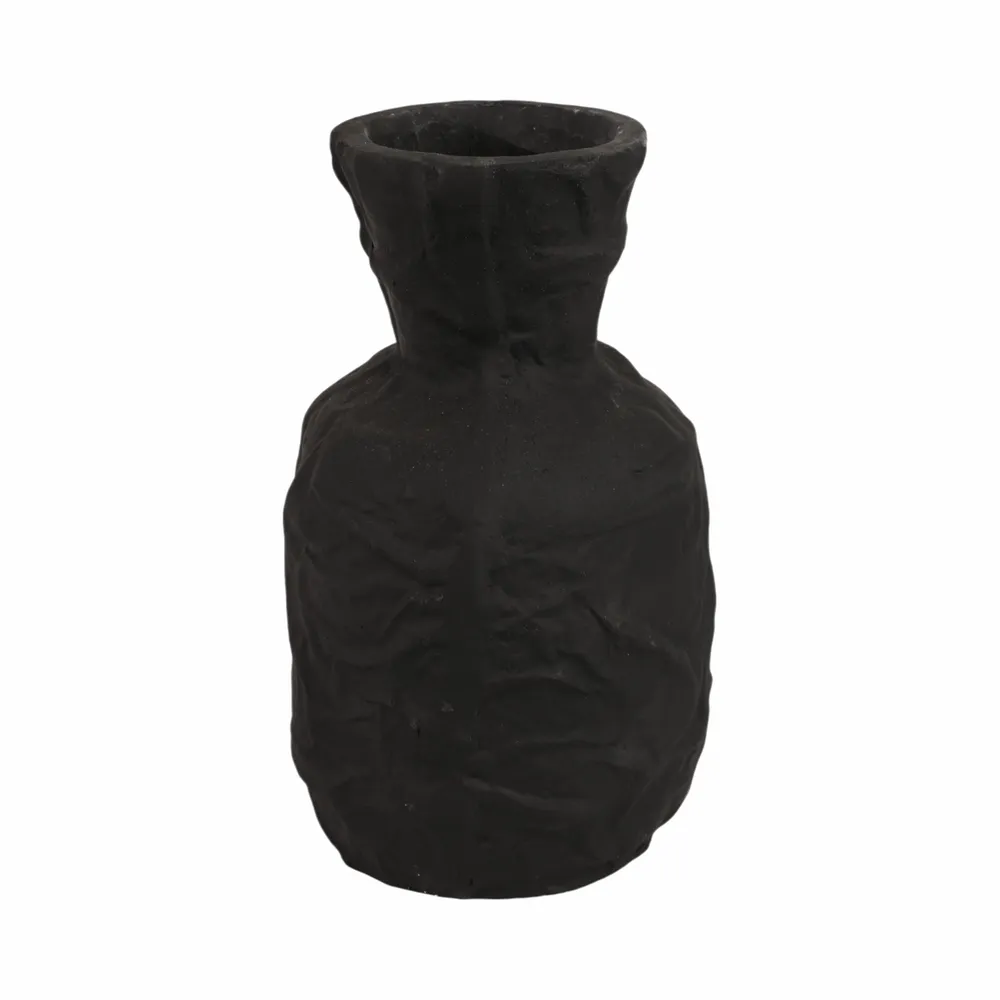DUNLAPCLIFF BLACK VASE 14 (IN)
