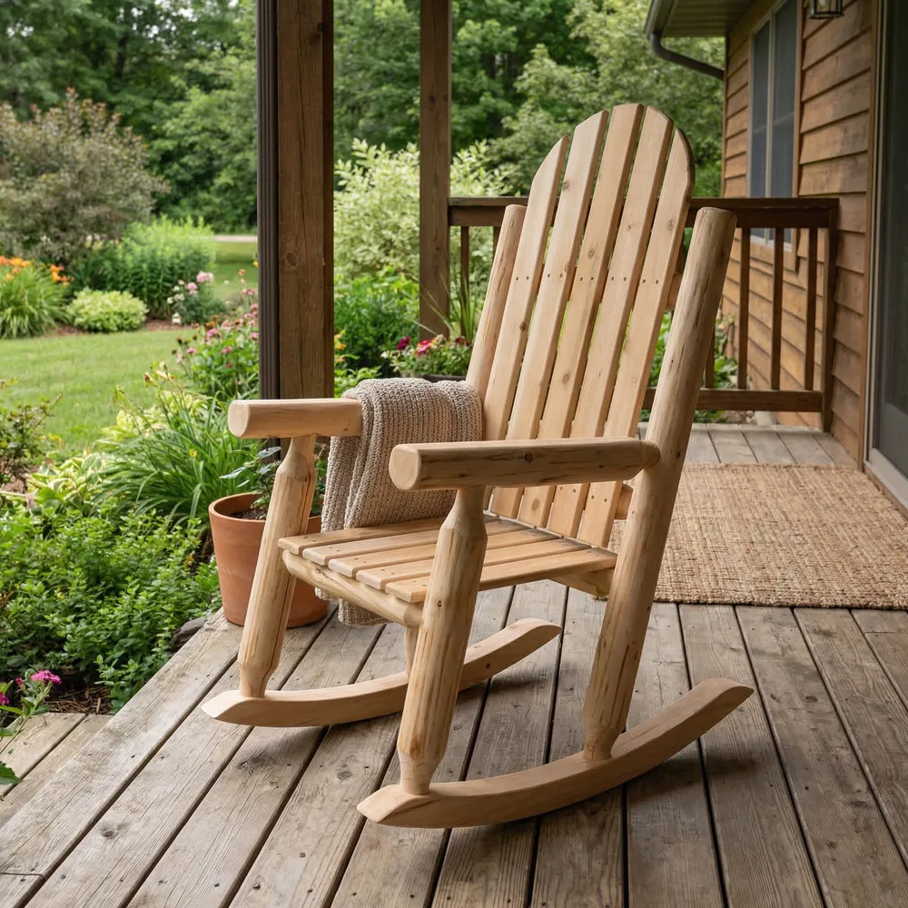 Voyageur Adirondack Rocking Chair - Unfinished/Unassembled