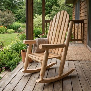Voyageur Adirondack Rocking Chair - Unfinished/Unassembled