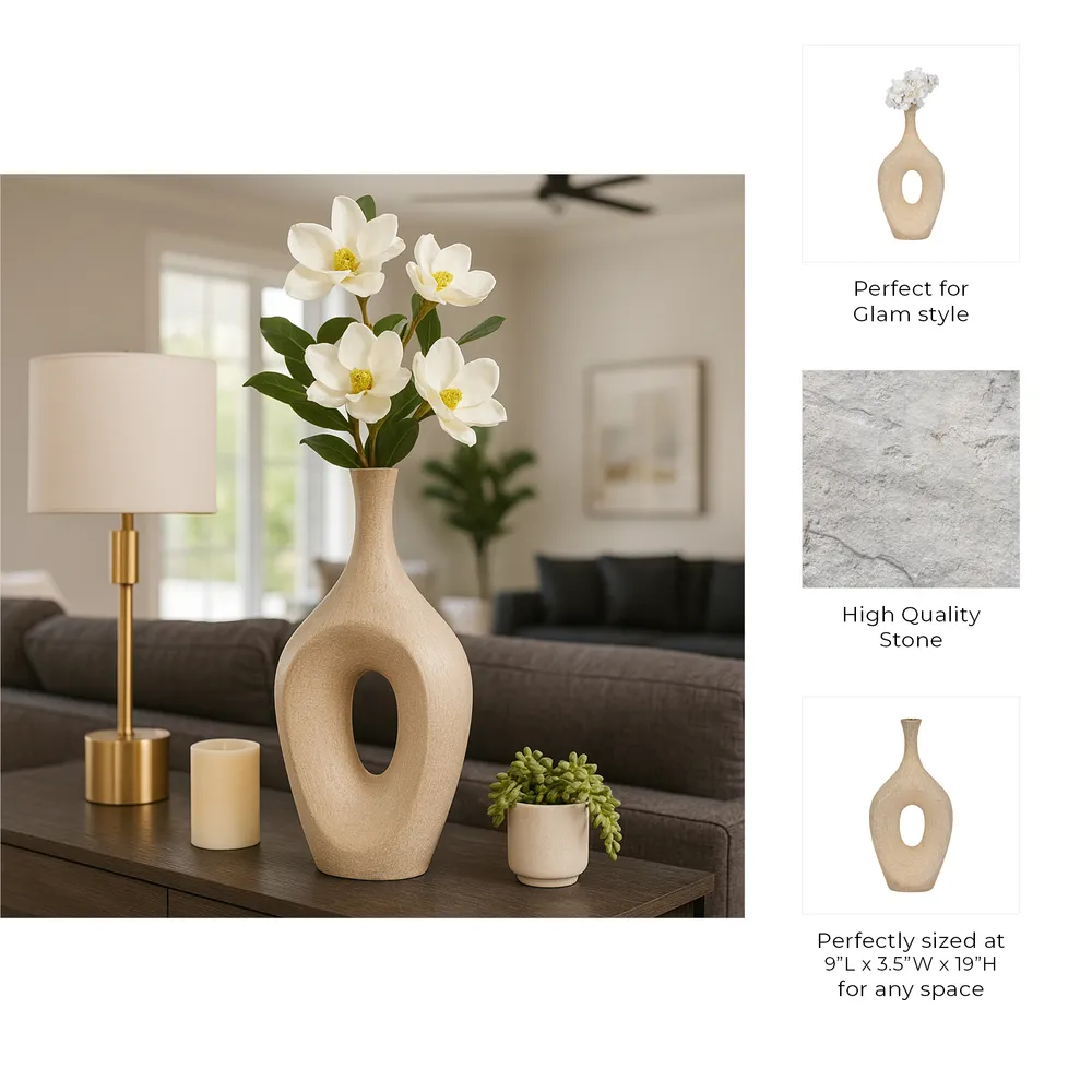 DUTTONRIDGE GOLD VASE 19 (IN)