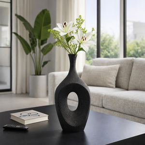 DUTTONRIDGE BLACK VASE 19 (IN) 12