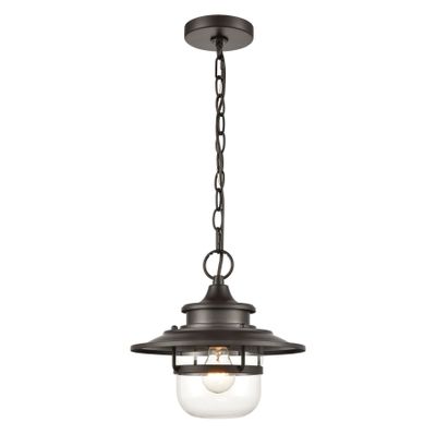 Renninger 11″ Wide 1-Light Outdoor Pendant - Oil Rubbed Bronze