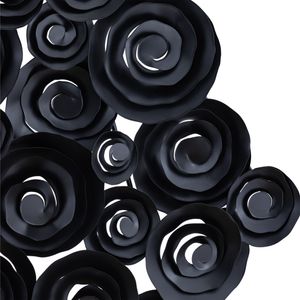 Brando Dimensional Wall Art - Matte Black 4